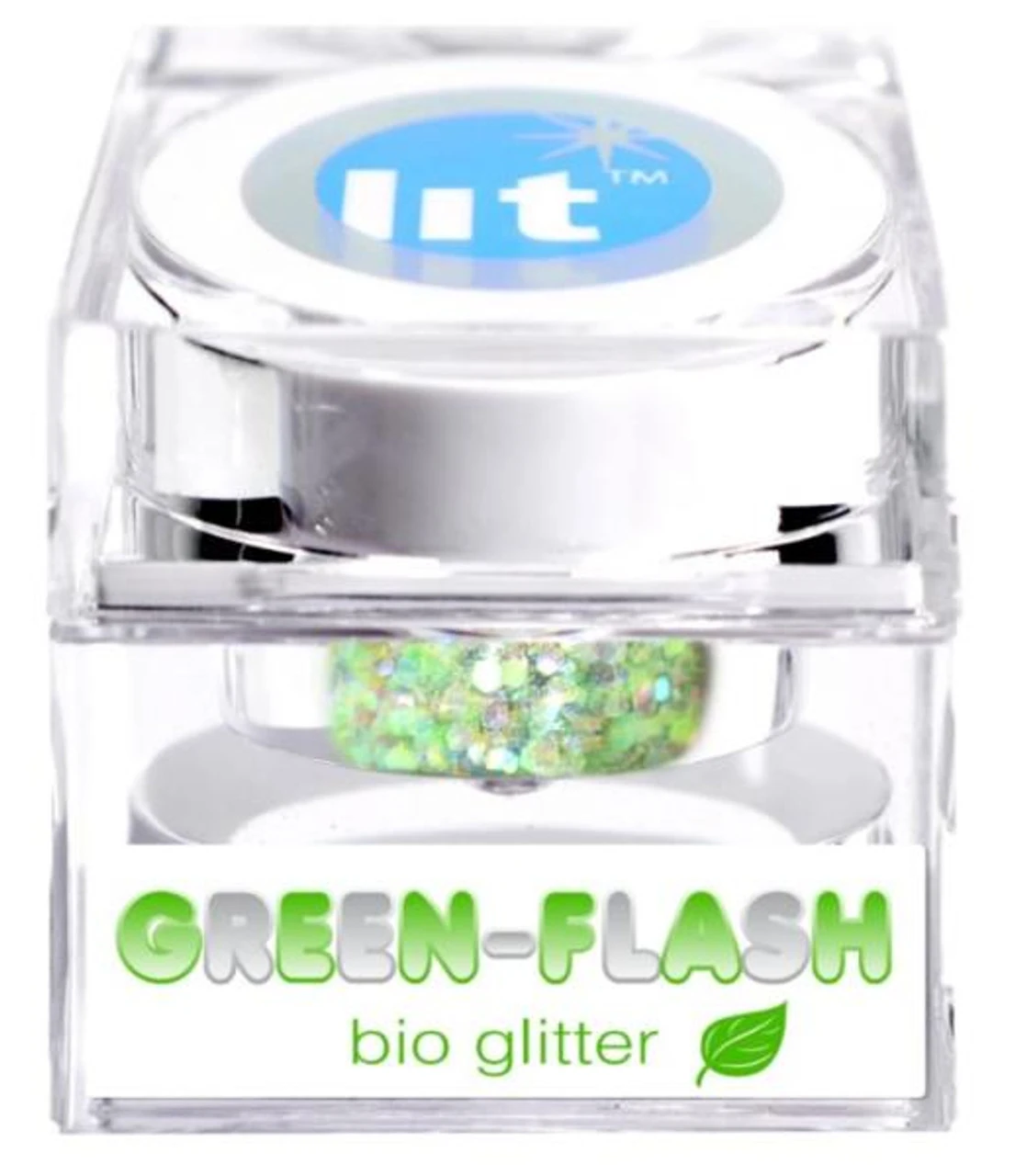 Green Flash Bio Glitter | LIT Cosmetics | Makeup 1 Green Flash Bio Glitter | LIT Cosmetics | Makeup