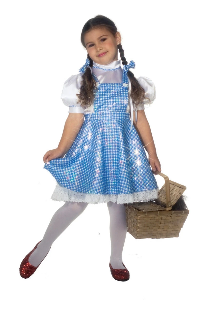 Wizard Of Oz Sequin Dorothy Costume | Wizard Of Oz | Childrens Costumes 1 Wizard Of Oz Sequin Dorothy Costume | Wizard Of Oz | Childrens Costumes