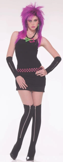 80s Punk Zipper Glovelets | 1980s | Accessories