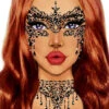 Masquerade Face Jewels Black | Body Art Gems | Leg Avenue | Makeup