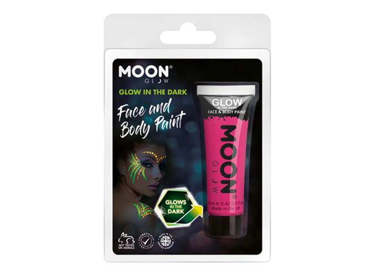 Glow In The Dark Paint Pink | Moonglow | Makeup 1 Glow In The Dark Paint Pink | Moonglow | Makeup