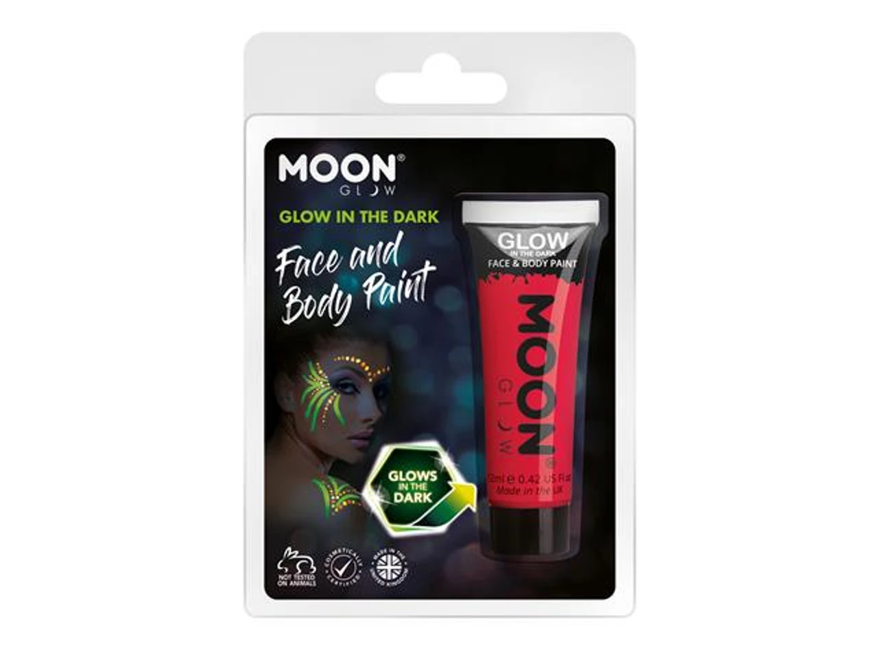 Glow In The Dark Paint Red | Moonglow | Makeup 1 Glow In The Dark Paint Red | Moonglow | Makeup