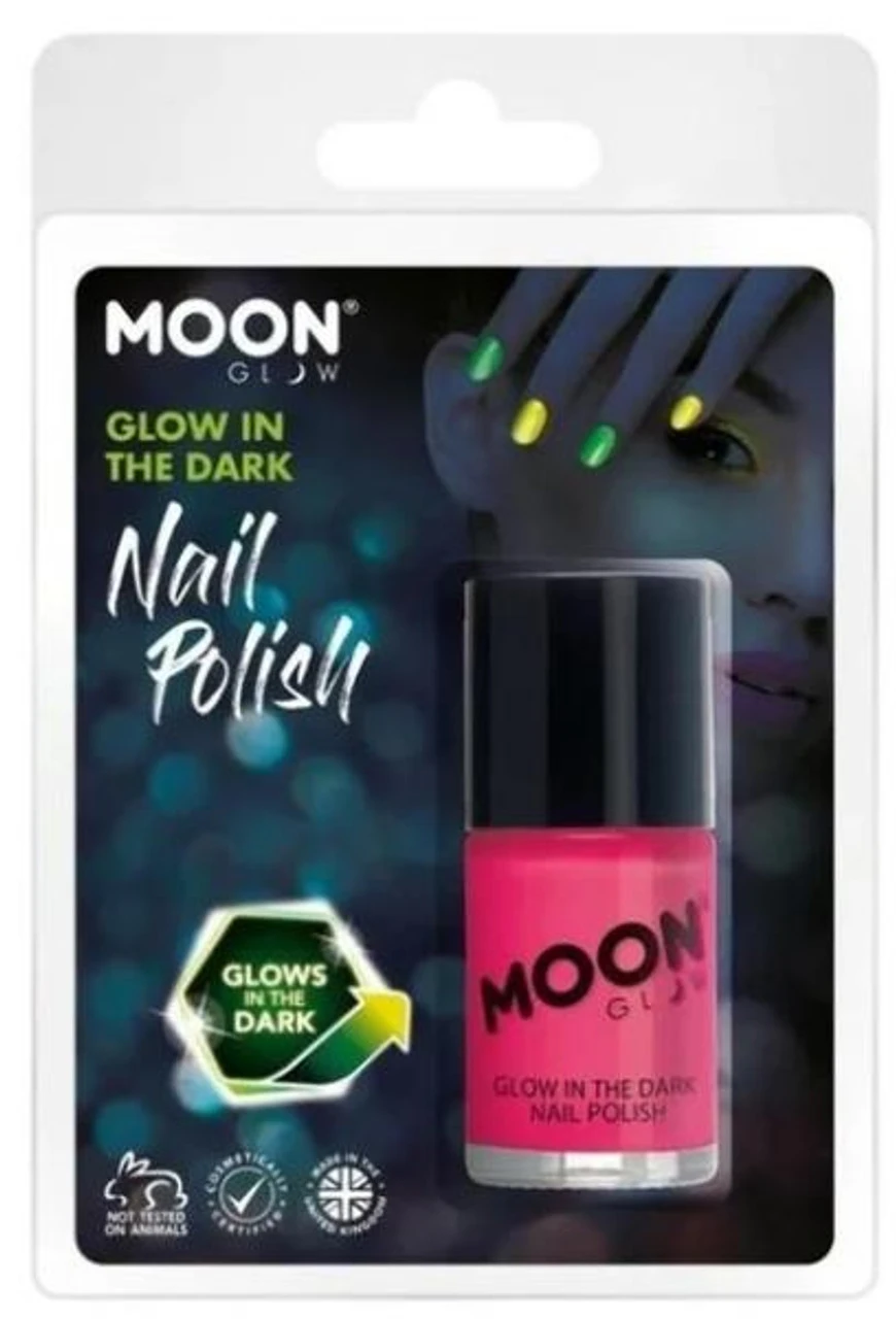 Glow Nail Polish Pink | Moonglow | Makeup 1 Glow Nail Polish Pink | Moonglow | Makeup