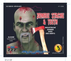 Zombie Stache W Teeth | HMS | Applications And Prosthetics