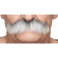 Gentleman | Grey And White | European Moustaches | Applications And Prosthetics