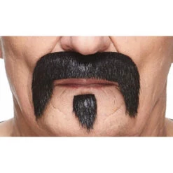 Biker | Shiny Black | European Moustaches | Applications And Prosthetics