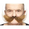 Large Bushy Moustache Brown | European Moustaches | Applications And Prosthetics
