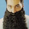 Large Curly Beard Black | HMS | Applications And Prosthetics