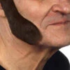 Sideburns 6 X 13 Dark Brown | European Moustaches | Applications And Prosthetics