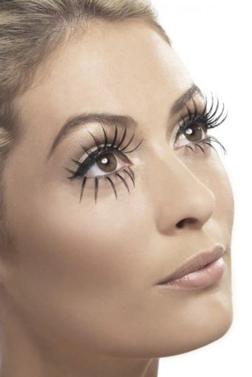 Long Top & Bottom Eyelashes | Smiffys | Applications And Prosthetics 1 Long Top & Bottom Eyelashes | Smiffys | Applications And Prosthetics