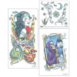 Fortune Teller Sleeve Tattoo FX | Tinsley | Temporary Tattoos | Makeup