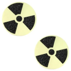 Neva Nude Radioactive Glow Black Glitter Pasties | Festivals | Applications And Prosthetics