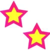 Neva Nude Neon Pink Power Stars Blacklight Pasties | Festivals | Applications And Prosthetics