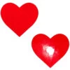 Neva Nude Vixen Red Wet Vinyl Heart Pasties | Festivals | Applications And Prosthetics