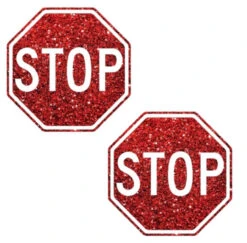 Neva Nude Stop Red Glitter Pasties | Festivals | Applications And Prosthetics