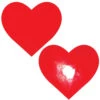 Neva Nude Extra Large Red Wet Vinyl Heart Pasties | Festivals | Applications And Prosthetics