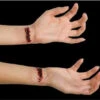 Slashed Wrist Latex Appliance | Woochie | Applications And Prosthetics
