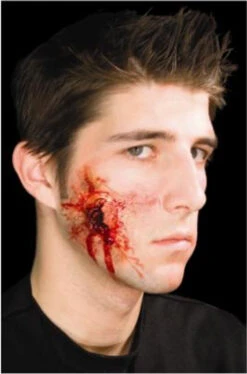 .38 Exit Gun Shot Wound Latex Appliance | Woochie | Applications And Prosthetics