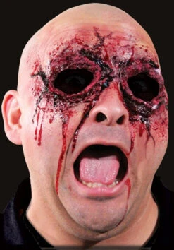 See No Evil Empty Eye Sockets Latex Appliance | Woochie | Applications And Prosthetics