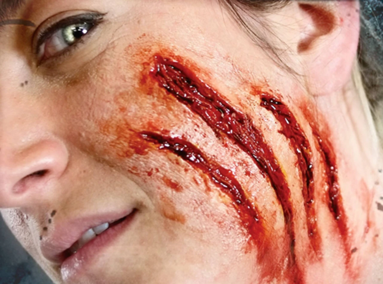 Slashed 3D Water Applied FX Transfer | Tinsley | Applications And Prosthetics 3 Slashed 3D Water Applied FX Transfer | Tinsley | Applications And Prosthetics - Image 3