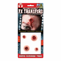 Capped Bullet Wounds 3D Water Applied FX Transfer | Tinsley | Applications And Prosthetics