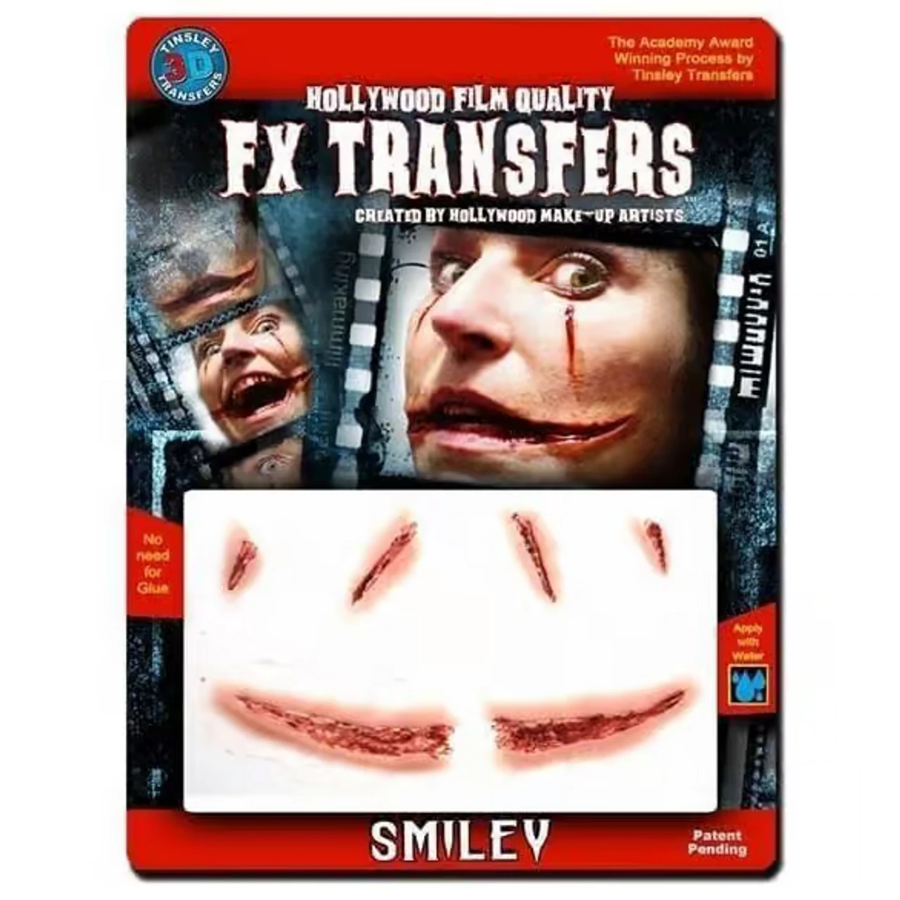Smiley 3D Water Applied FX Transfer | Tinsley | Applications And Prosthetics 1 Smiley 3D Water Applied FX Transfer | Tinsley | Applications And Prosthetics