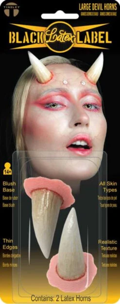 Large Devil Horns Latex Appliance | Tinsley | Prosthetics | Special Effects