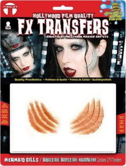 Mermaid Gills 3D Water Applied FX Transfer | Tinsley | Applications And Prosthetics