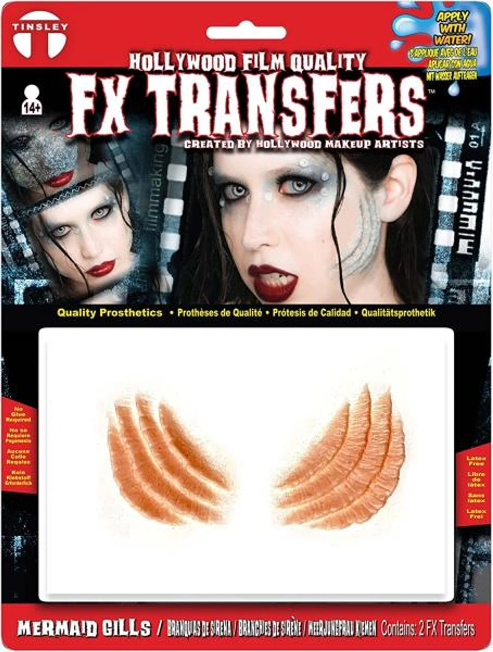 Mermaid Gills 3D Water Applied FX Transfer | Tinsley | Applications And Prosthetics 1 Mermaid Gills 3D Water Applied FX Transfer | Tinsley | Applications And Prosthetics