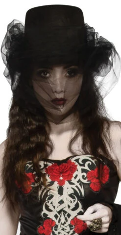 Heart Of Darkness Small Black Top Hat | Hats | Hats And Headpieces