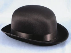 Black Satin Derby Hat | Hats | Hats And Headpieces