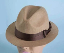 Fedora Gangster Tan Hat | Hats | Hats And Headpieces