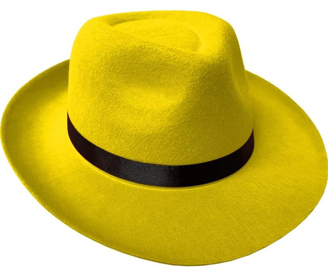 Yellow Gangster Fedora Hat | Gangster Hats | Hats And Headpieces 1 Yellow Gangster Fedora Hat | Gangster Hats | Hats And Headpieces