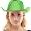 Green Metallic Cowboy Hat | Festivals | Hats And Headpieces