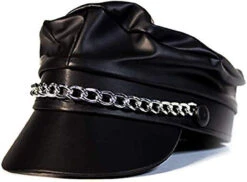Biker Punk Faux Leather Hat | Hats | Hats And Headpieces