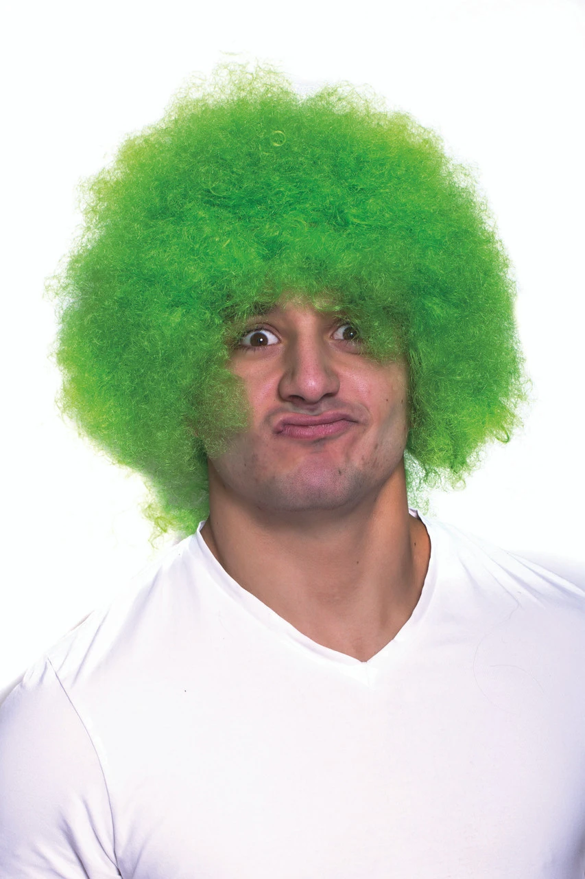 Green Afro Clown Wig | Circus | Character Wigs 1 Green Afro Clown Wig | Circus | Character Wigs