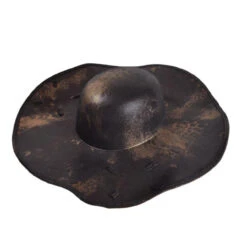 Leatherlike Weathered Pirate Hat - Black | Pirates | Hats And Headpieces