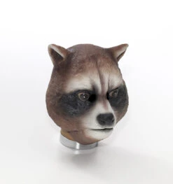 Brown Raccoon Latex Mask | Animals | Accessories