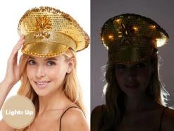 Light Up Festival Hat Gold | Festivals | Hats And Headpieces