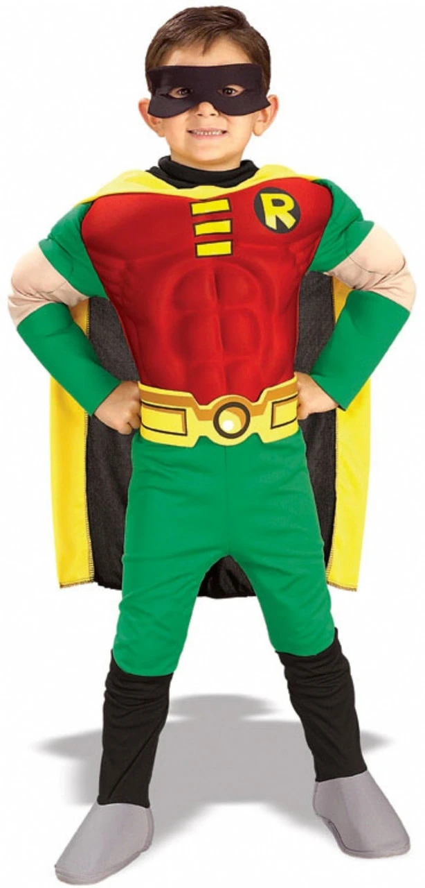 DC Teen Titans Robin Dlx Costume | DC | Childrens Costumes 1 DC Teen Titans Robin Dlx Costume | DC | Childrens Costumes