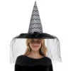 Halloween Witch Hat With Veil | Halloween | Hats And Headpieces