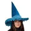 Blue Moon And Star Witch Hat With Bow | Halloween | Hats And Headpieces