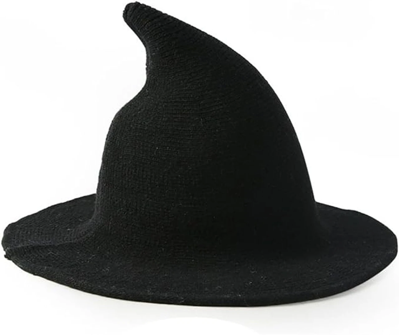 Knitted Modern Salem Witch Hat Black | Gothic Hats | Hats And Headpieces 2 Knitted Modern Salem Witch Hat Black | Gothic Hats | Hats And Headpieces - Image 2