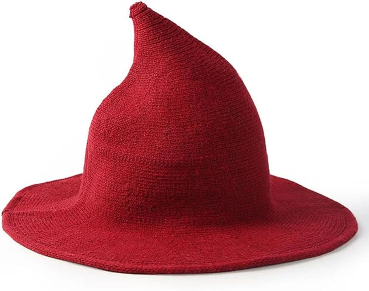 Knitted Modern Salem Witch Hat Red | Gothic Hats | Hats And Headpieces 2 Knitted Modern Salem Witch Hat Red | Gothic Hats | Hats And Headpieces - Image 2