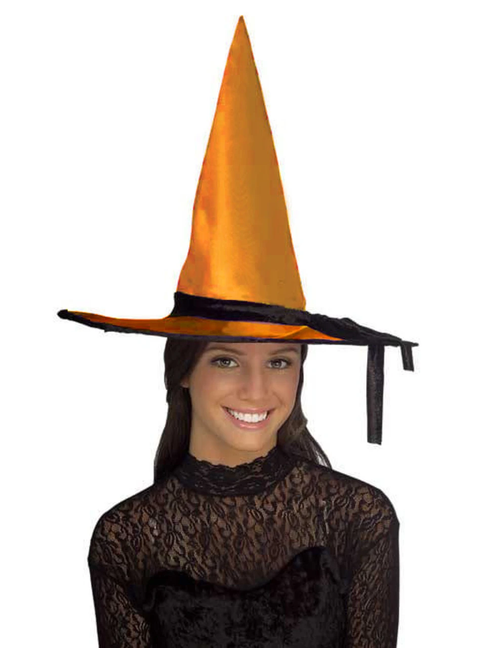 Satin Witch Hat - 3 Colours | Halloween | Hats And Headpieces 2 Satin Witch Hat - 3 Colours | Halloween | Hats And Headpieces - Image 2