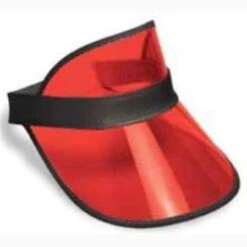 Red Bankers Poker Dealer Visor | Hats And Headpieces