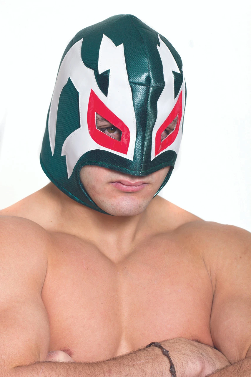 Green Mexican Wrestler Luchador Mask | Lucha Libre Masks | Masks And Headpieces 1 Green Mexican Wrestler Luchador Mask | Lucha Libre Masks | Masks And Headpieces