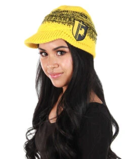 Harry Potter Licensed Huffelpuff Knit Brim Cap | Harry Potter | Hats And Headpieces