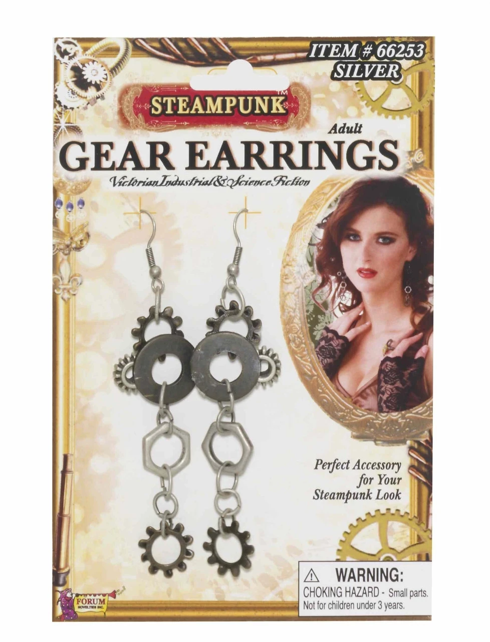 Steampunk Gear Silver Earrings | Steampunk | Accessories 1 Steampunk Gear Silver Earrings | Steampunk | Accessories