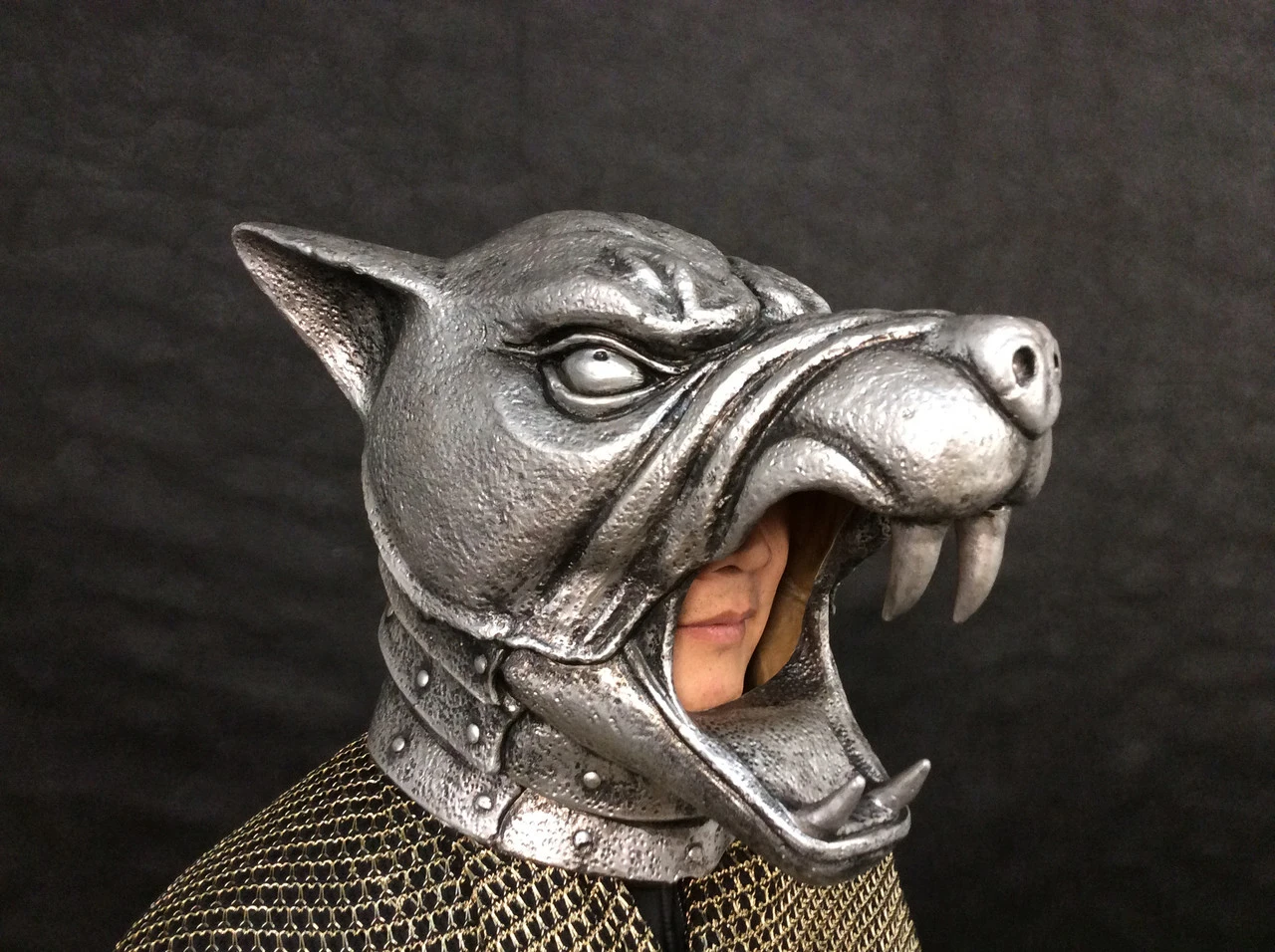Silver Dog Medieval Helmet | Game Of Thrones | Accessories 1 Silver Dog Medieval Helmet | Game Of Thrones | Accessories